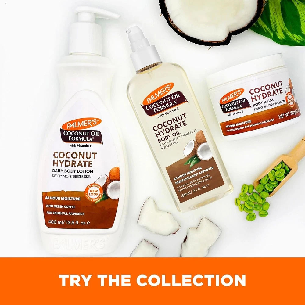 Palmer's Coconut Oil Body Care Set, Body Lotion Body Oil Hand Cream Lip Balm