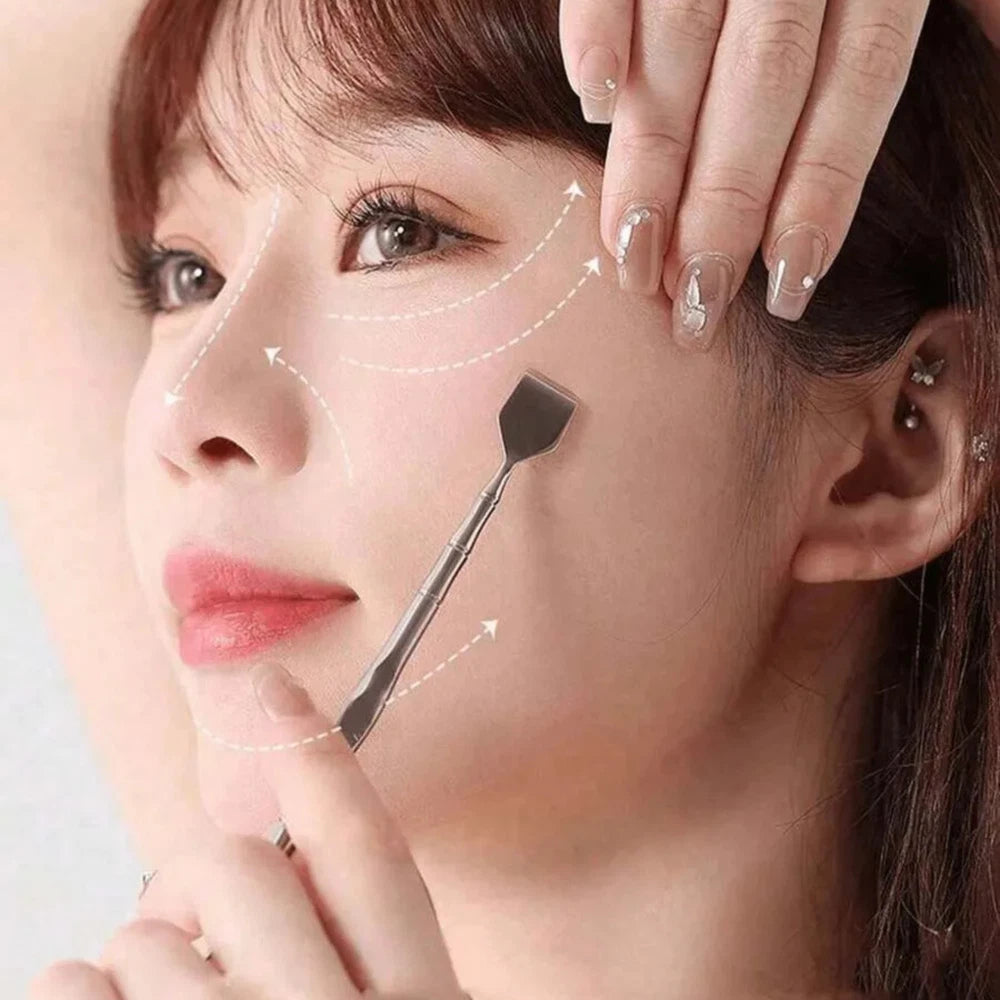 SS Blackhead Remover Deep Cleaning Acne Extractor Tool Comedone Spatula Scraper