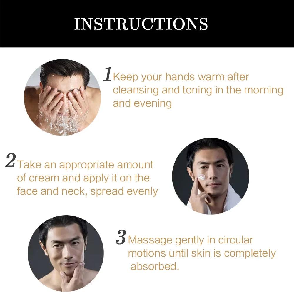 Retinol Collagen Face Cream 60G for Men Skin Care Moisturizing Hydrating Wrinkle