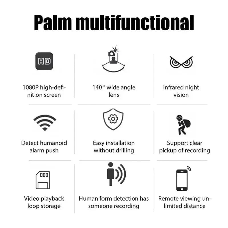 Mini 1080P HD Camera WiFi Wireless Home Security Camcorder Audio Video Recorder