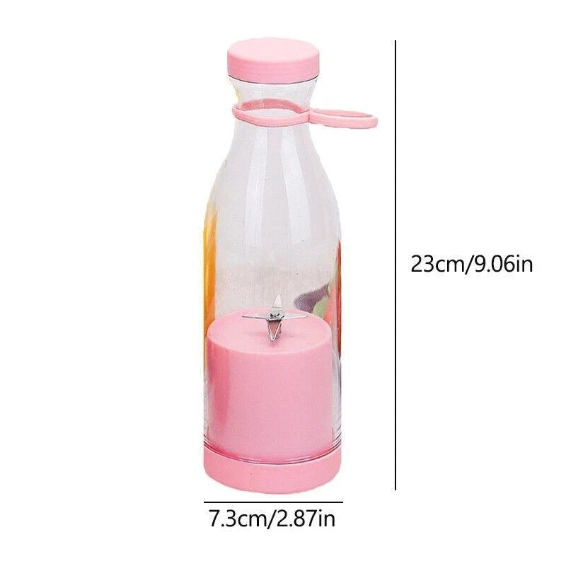 Mini Portable Blender for Smoothies & Shakes – USB Rechargeable Juicer Cup 450 M