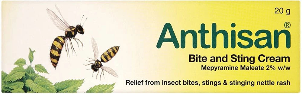 Anthisan Bite and Sting Cream 20g - 3 Pack OFFER UK GSL.