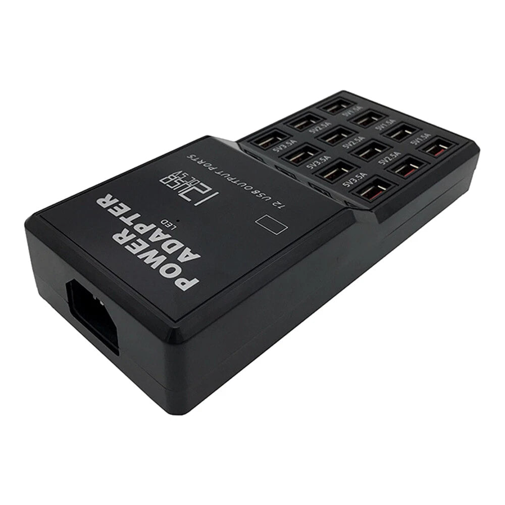 12Ports USB Multi Charger Travel Wall AC Adapter UK Plug Hub Charging Station UK