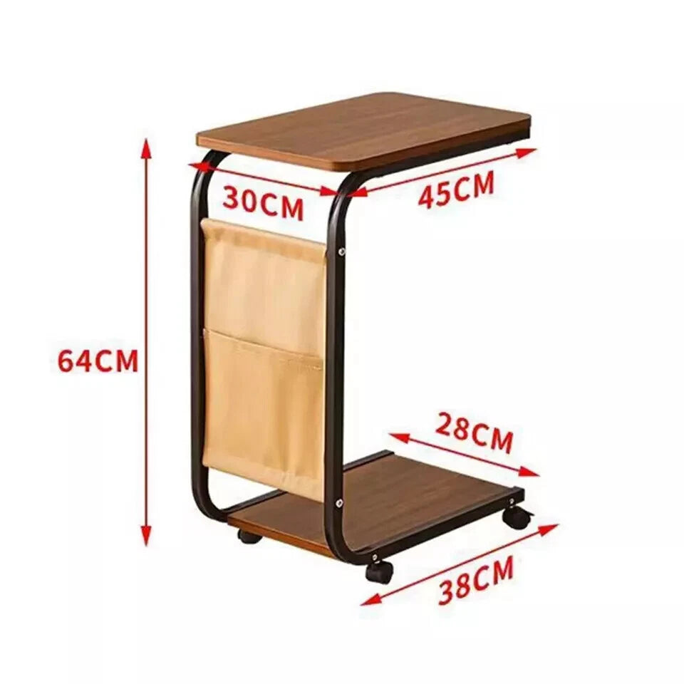 Side Table C Shaped for Sofa Coffee End Tables for Living Room Bedside Tables UK