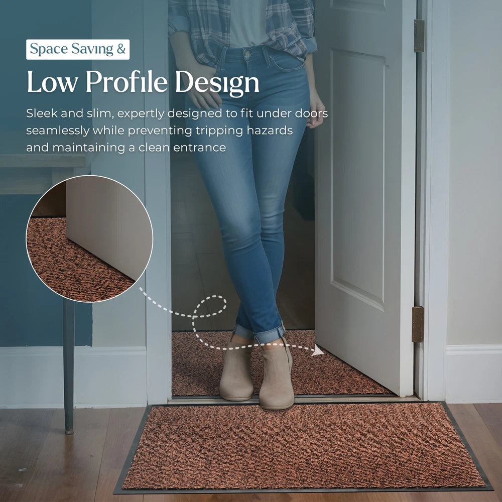 Barrier Mat Entrance Door Mat Heavy Duty Non Slip Dirt Trapper Rubber Back Rugs