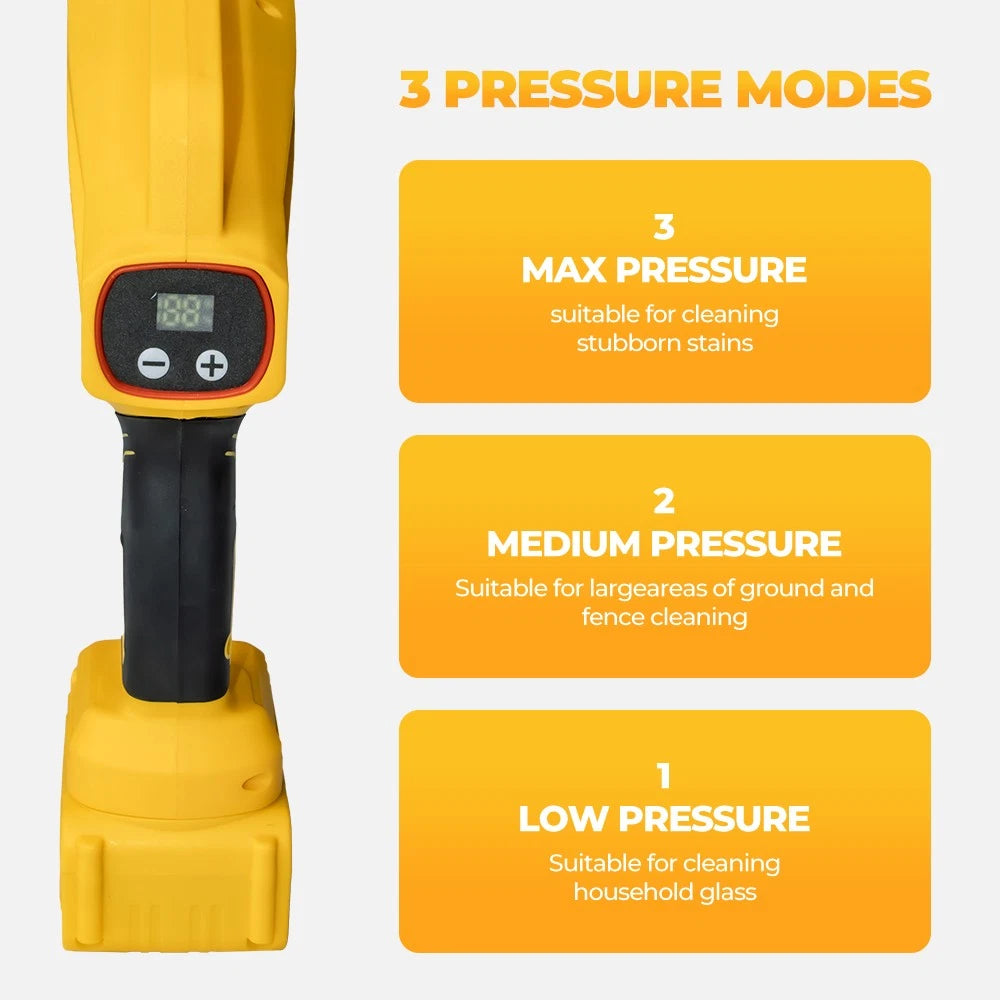 2 Battery Brushless Cordless Car High Pressure Washer Jet Water Wash Cleaner Gun