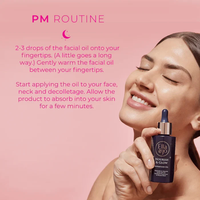 Ella And Jo Nourish And Glow Superfood Facial Oil 50ml RRP £48 - Brand NEW