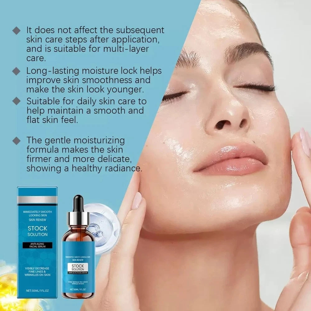 Anti Wrinkle Liquid Solution Serum Face Lift Skin Plumping Firming & Dark Spots