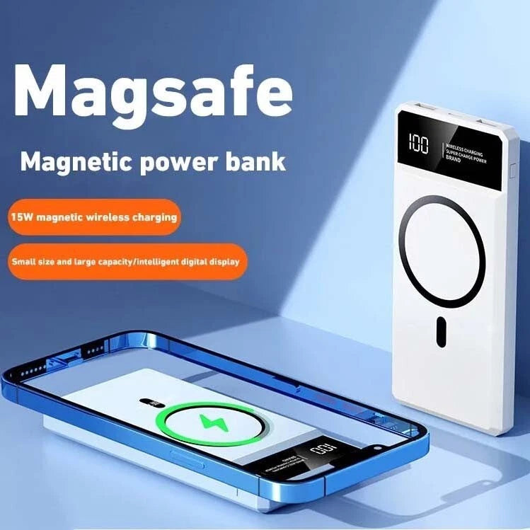 500000mAh Power Bank Magnetic Battery Pack Wireless Charger for iPhone 16/15/14