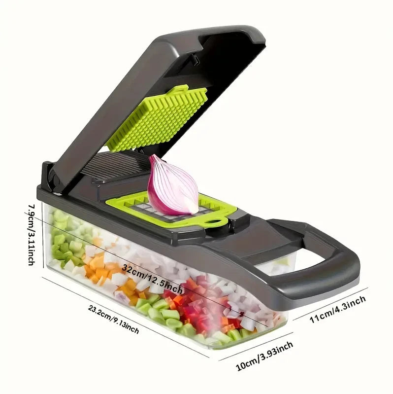 16 in 1 Vegetable Chopper Salad Fruit Mandolin Slicer Food Dicer Cutter Peeler