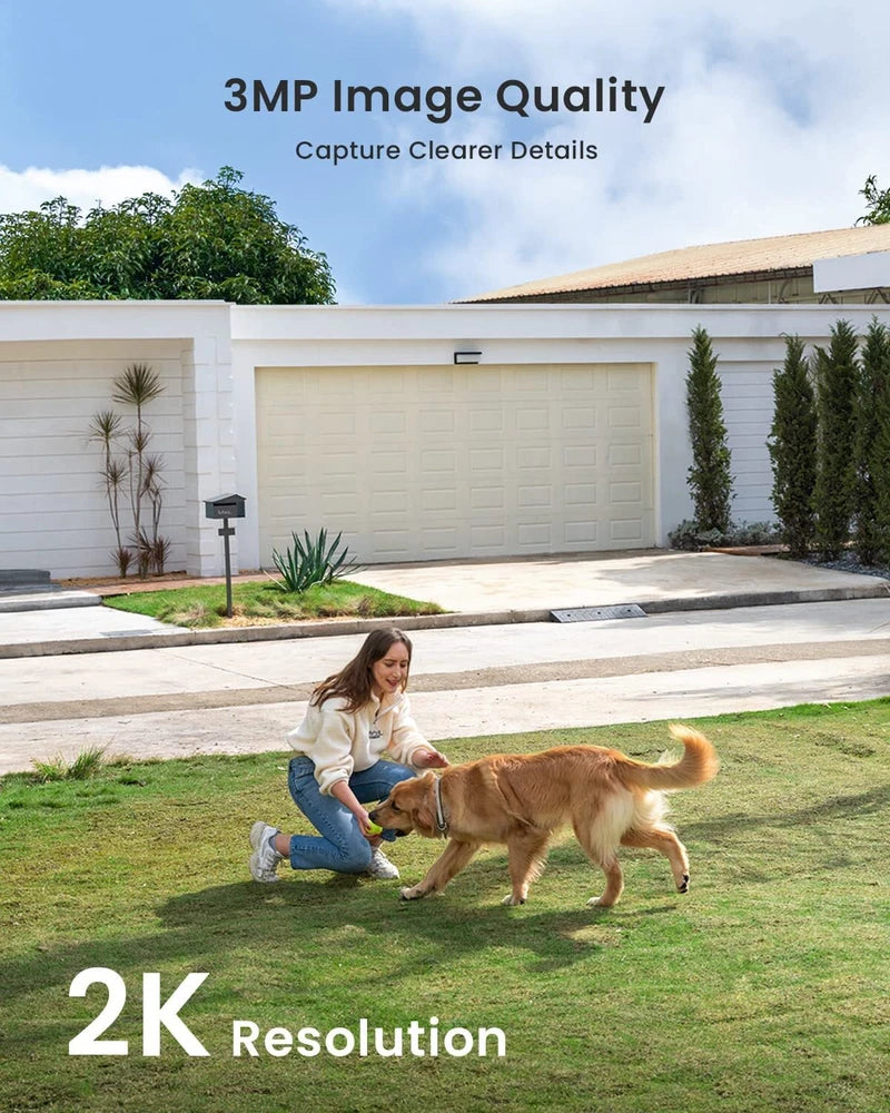 Outdoor Wireless Security Camera Home 2K WiFi Battery CCTV System SD Card