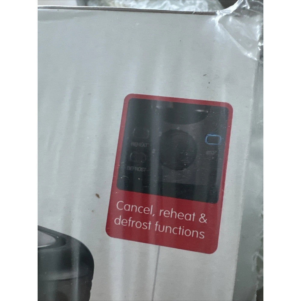 Black Toaster- 2 Slice-Variable Browning -Defrost -Reheat - Extra Wide Slot 850W