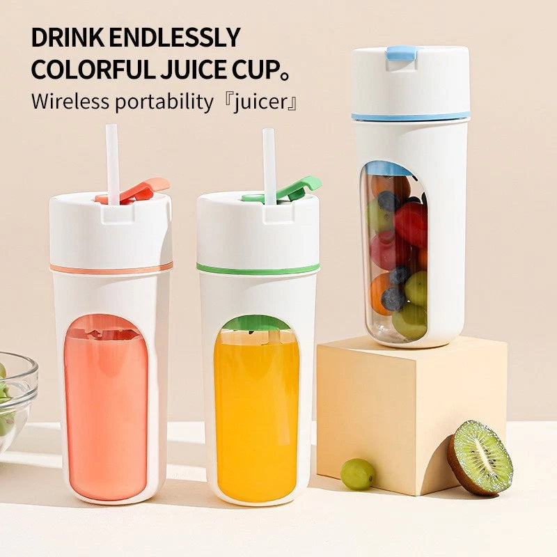 Mini USB Rechargeable Juicer Cup, Portable Electric Mixer Blender Smoothie Maker