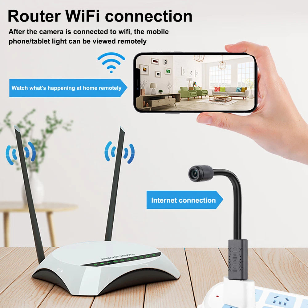 Mini Wireless Wifi IP Camera 1080P HD Home Security Night Vision Cam