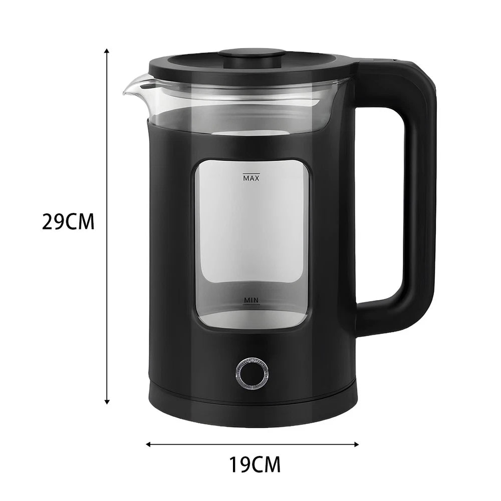 2.3L Electric Kettle Fast Boil 1500W Stainless Steel Jug Boil-Dry Protection