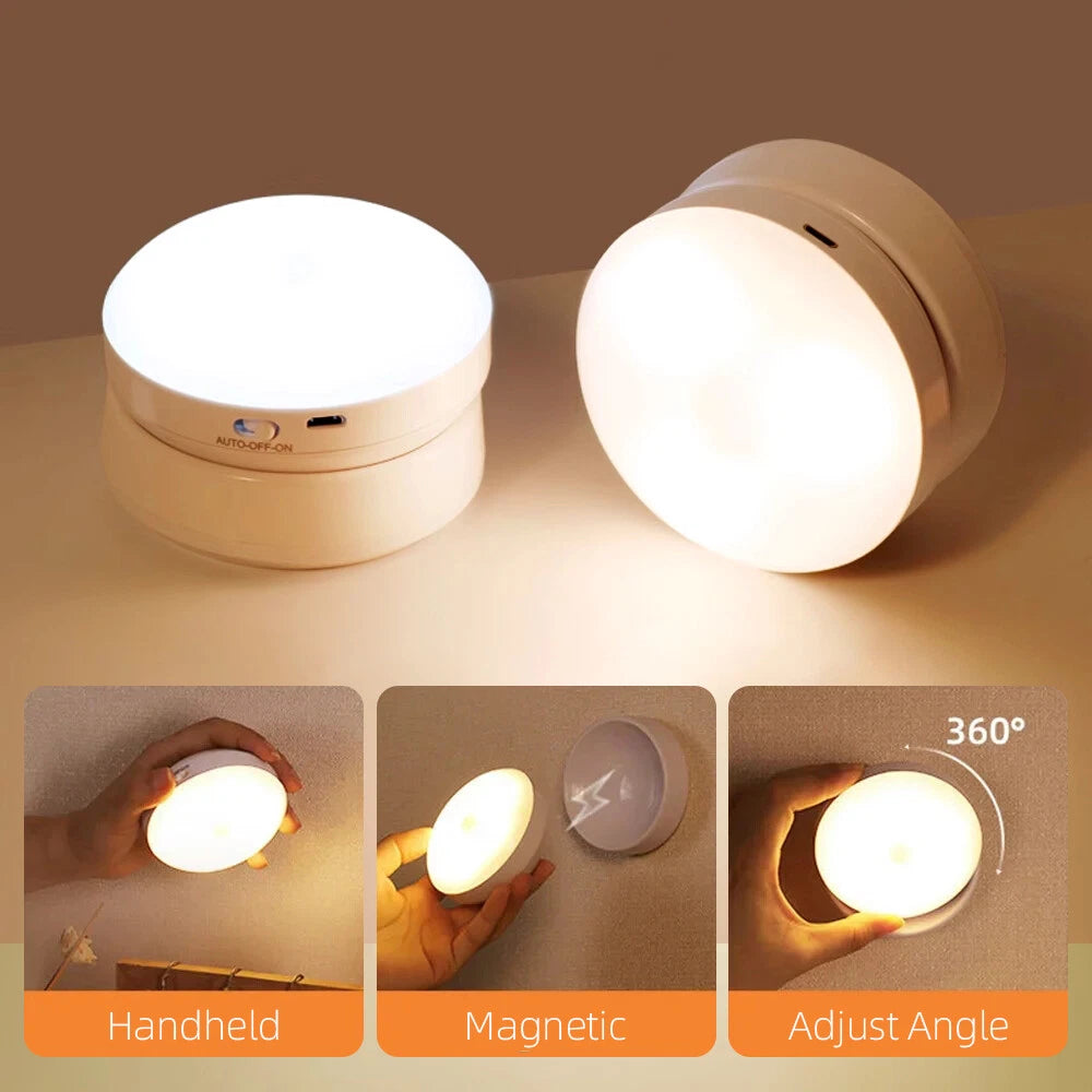 360° Motion Sensor Security LED Light USB Rechargeable Garden Outdoor Night Lamp
