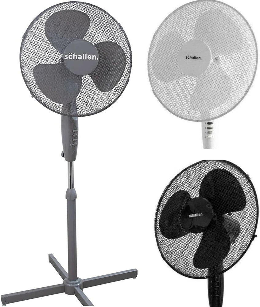 Schallen 16" Electric Oscillating Floor Standing Tall Pedestal Air Cooling Fan