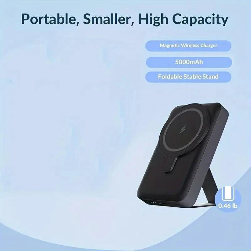 Foldable MagSafe Battery Pack Magnetic Power Bank for iPhone 13/14/15/16 Pro Max