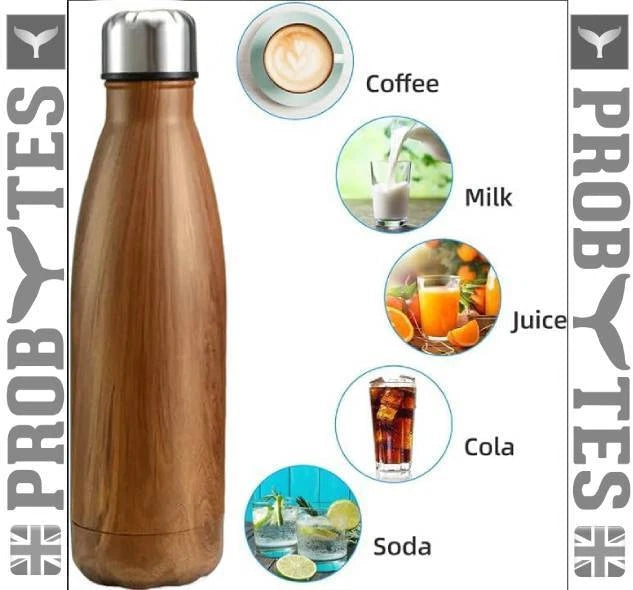 Stainless Steel Water Bottle Double Walled Vacuum Insulated Thermal Flask Sports