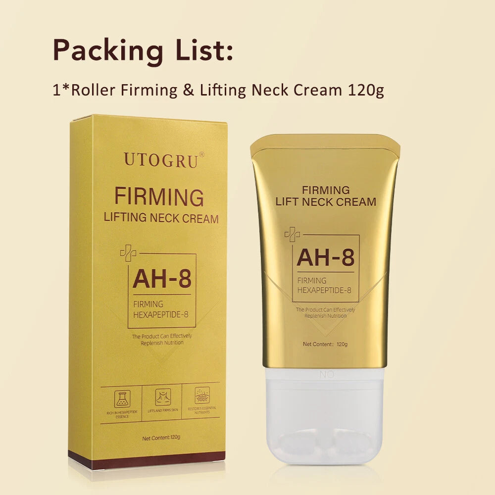AH 8 Firming Neck Cream for Crepey Skin Body Moisturize Comfort Roller Neck Care