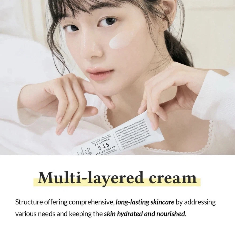 [3 PACK] Dr. Althea 345 Relief Daily Face Moisturizer Cream 50ml 1.69 fl oz