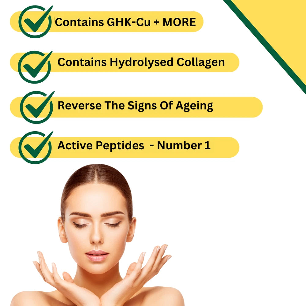 MARINE COLLAGEN CREAM GHK-Cu PEPTIDE ANTI-AGEING ANTI-WRINKLE FACE CREAM BUNDLE