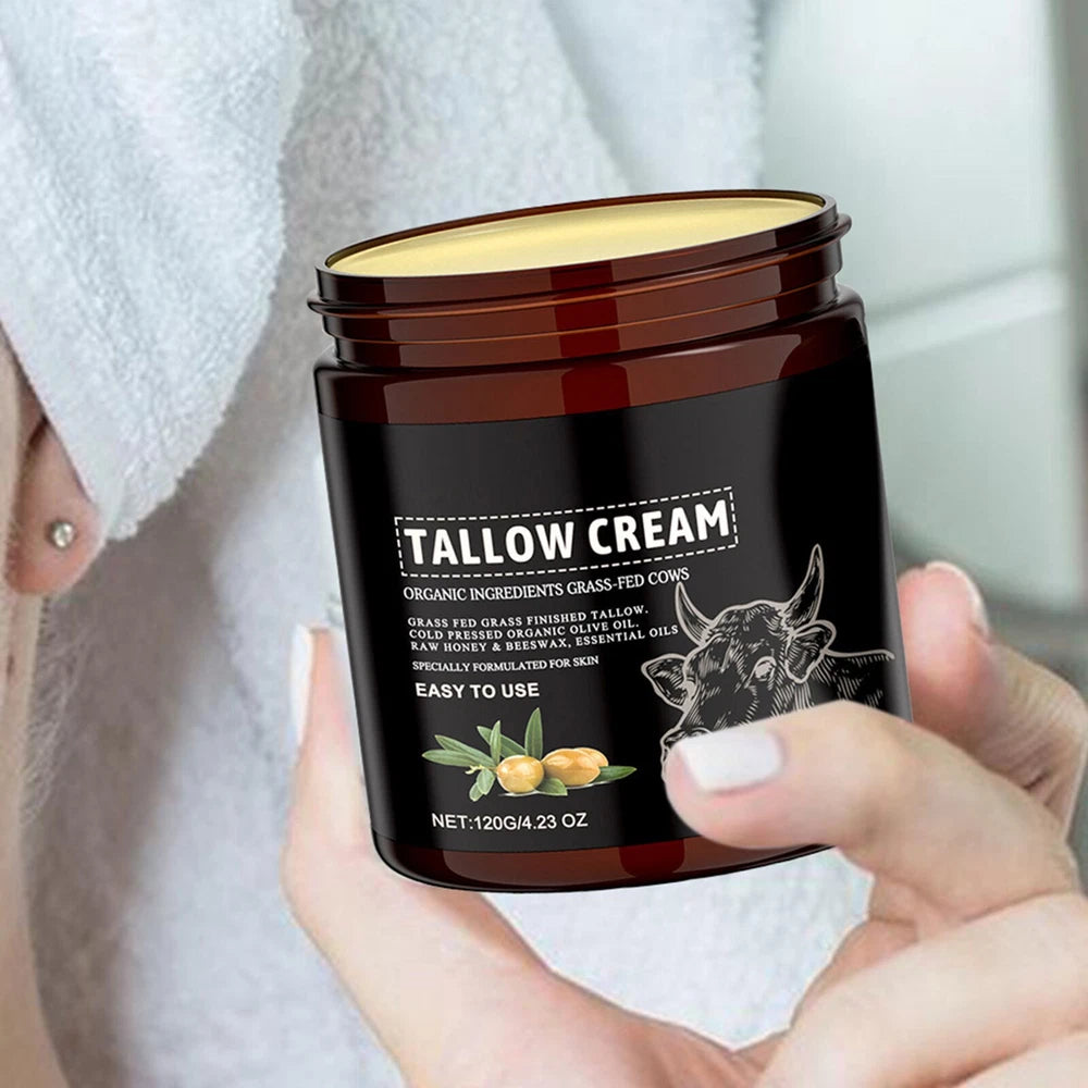 Beef Tallow For Face, Tallow Face Moisturizer 120g Organic Whipped Grass Fed