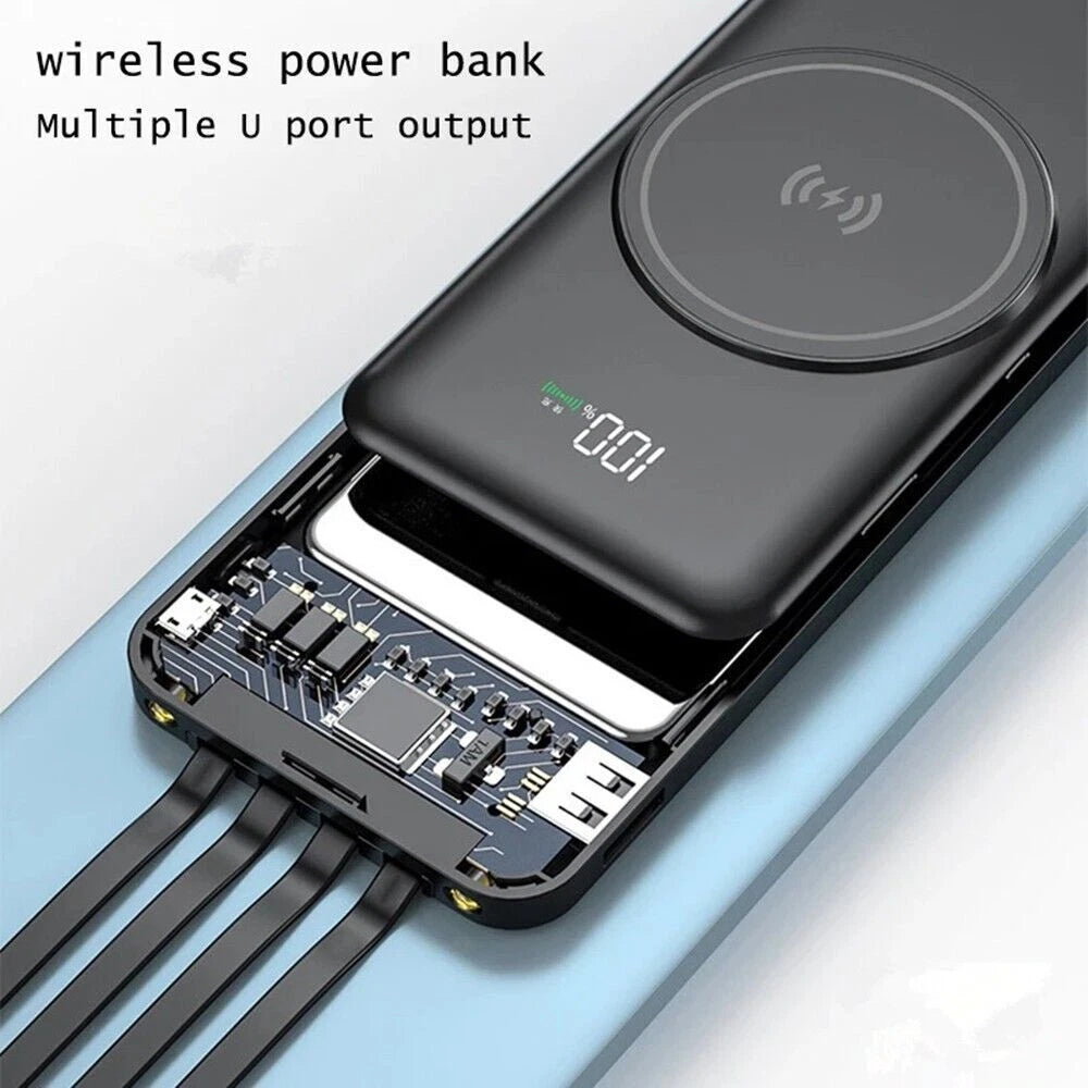 9000000mAh Portable Power Bank Wireless Charger Fast Charging Magnetic Charger