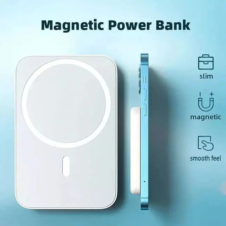 900000mAh Power Bank Magnetic Battery Pack Wireless Charger for iPhone 16/15/14