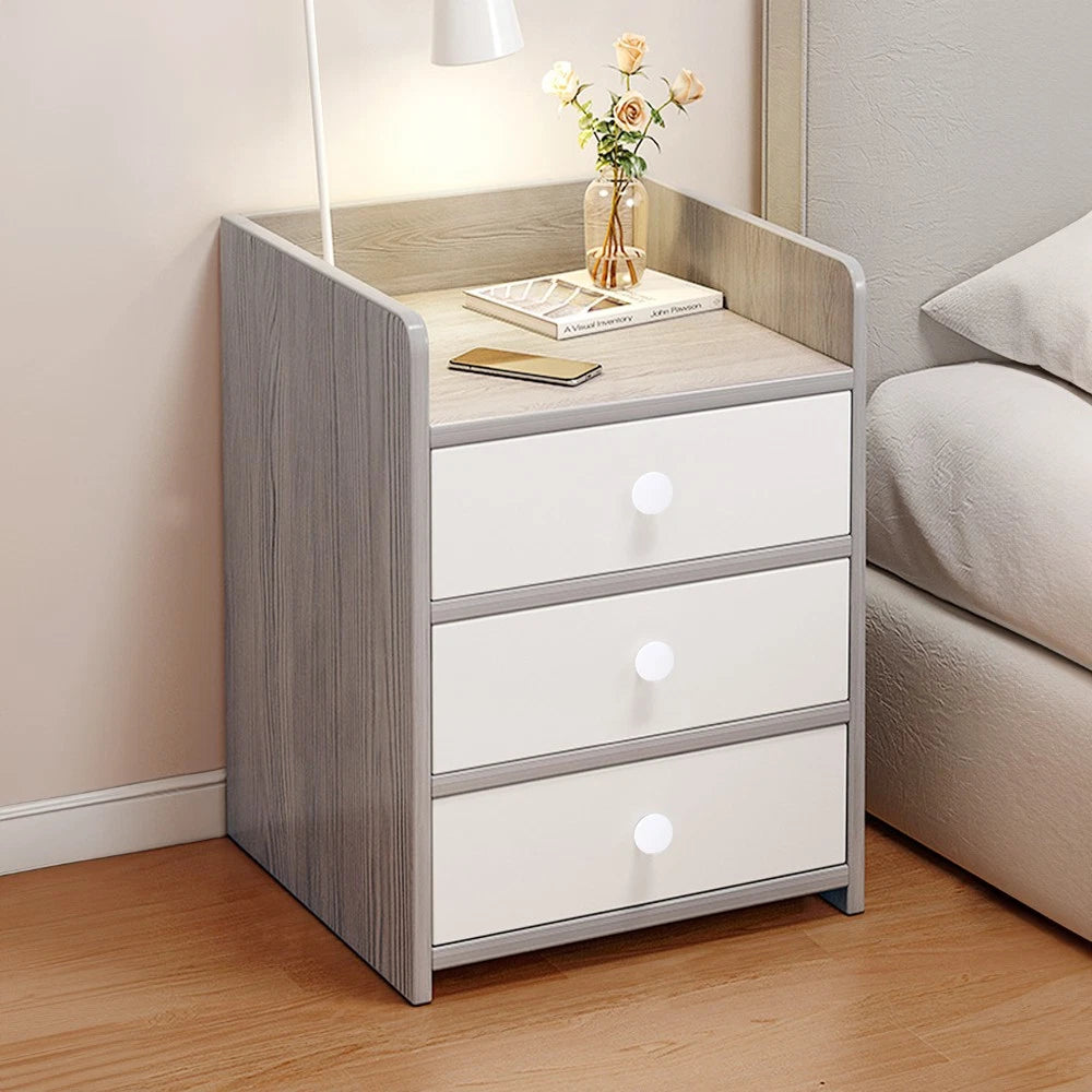 Bedside Table Drawer Cabinet End Side Table Bedroom Furniture Storage Nightstand
