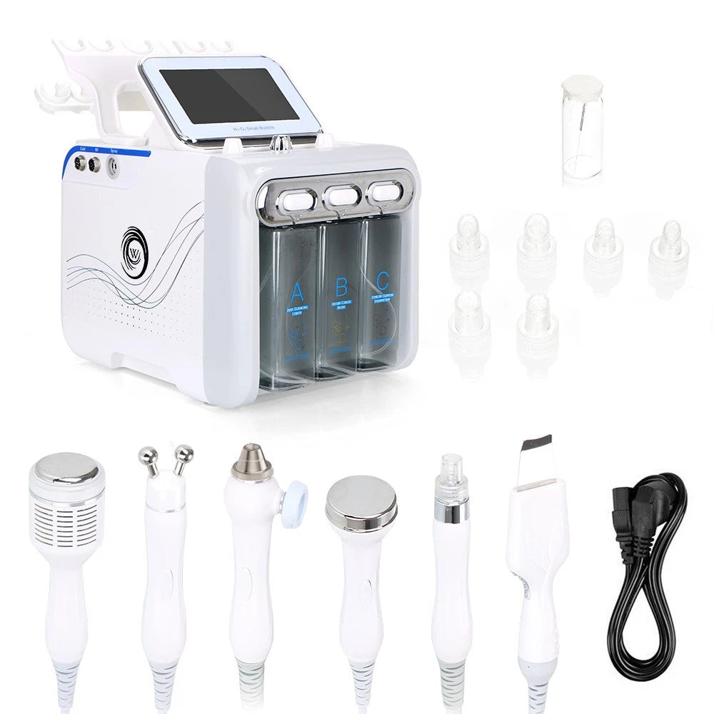 6/7 in1 Hydra Water Facial Cleaner Aqua Peel Hydro Dermabrasion Beauty Machine