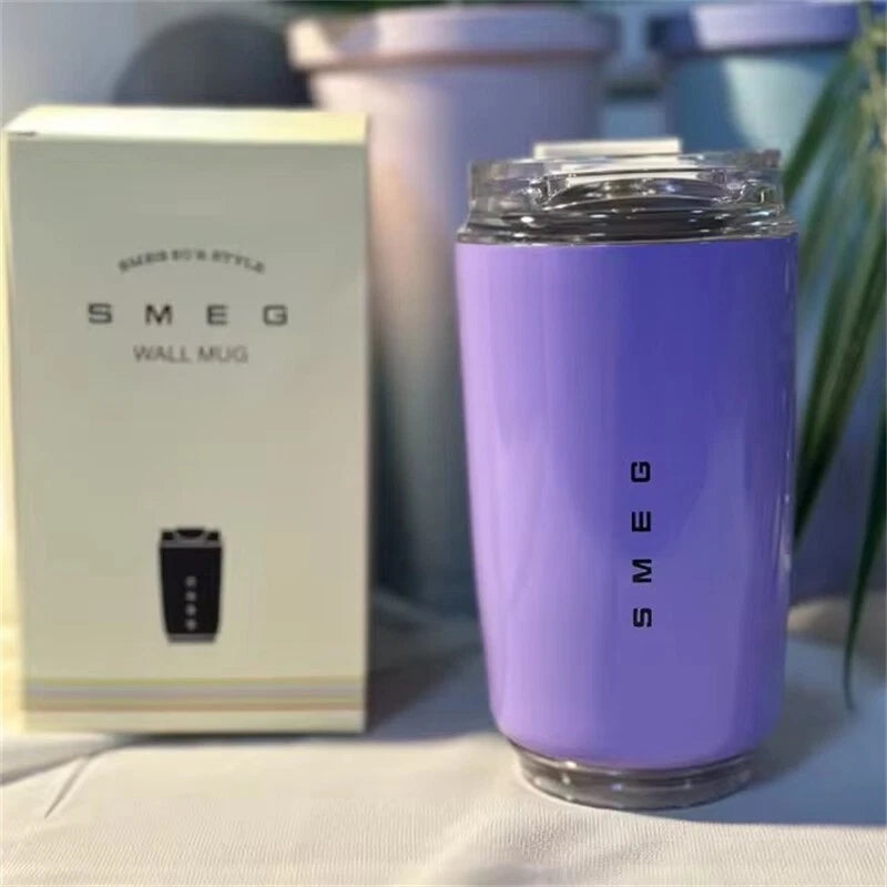 Smeg Coffee Mug Stainless Steel Travel Water Bottle Insulated Cup 8 Colors