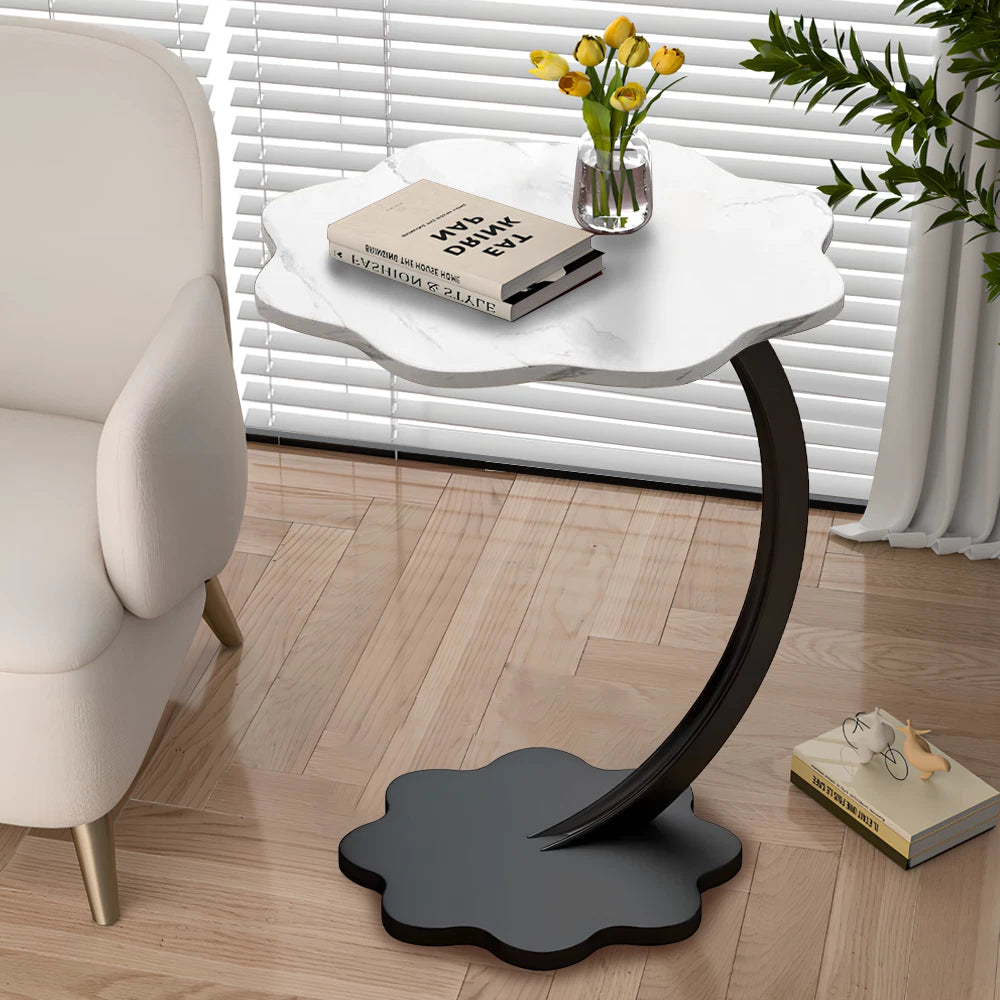 C-SHAPED COMPACT SOFA SIDE END TABLE COFFEE LAPTOP TABLE LIVING ROOM BEDROOM UK
