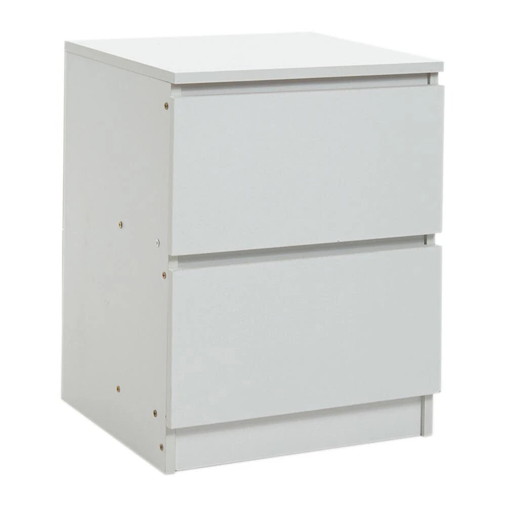 2 Drawer Wooden Bedroom Bedside Cabinet Furniture Storage Nightstand Side Table