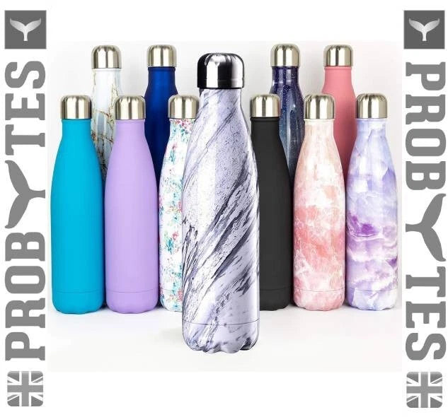 Stainless Steel Water Bottle Double Walled Vacuum Insulated Thermal Flask Sports