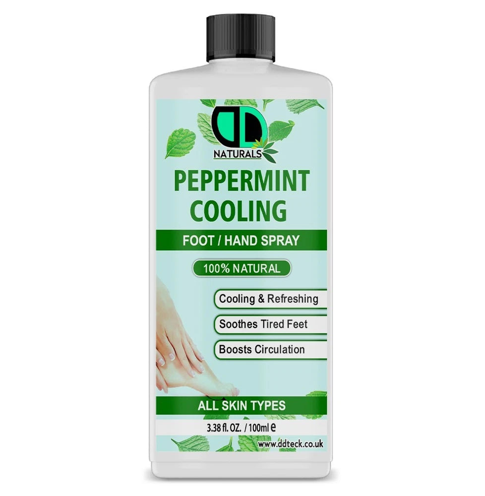 100% Natural Peppermint Hand & Foot Spray–Soothing, Cooling, and Pain Relief UK