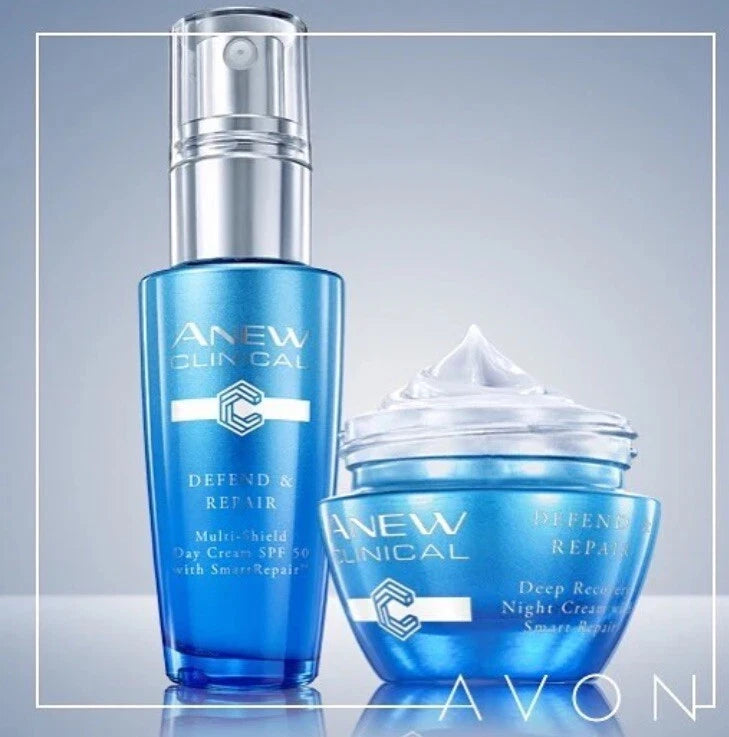 Night Cream 10ml Travel Size - Avon Anew Clinical Defend & Repair Deep Recovery