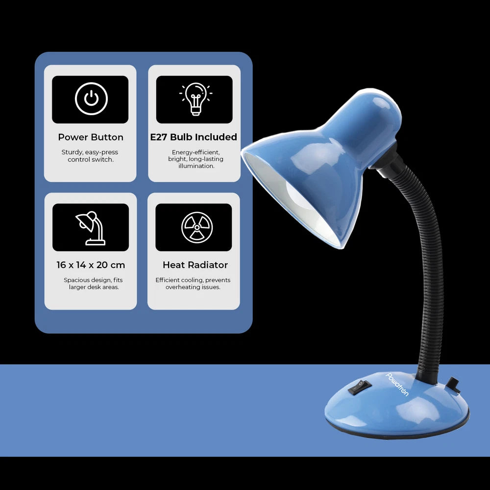 Desk Lamp Neck Table Flexi Desk Reading Lamp With Bulb Home Office Study Light