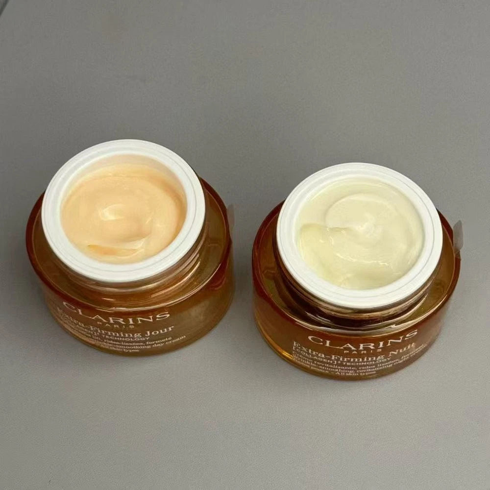New Clarins Extra-Firming Day Night Cream Visibly Lift Firm (50mlx2)