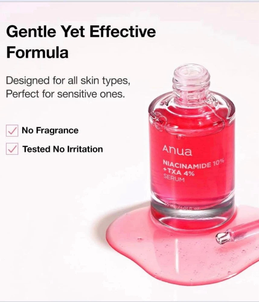Anua Niacinamide Skincare 10% + TXA 4% Facial Serum, 30ml, Original in Box.