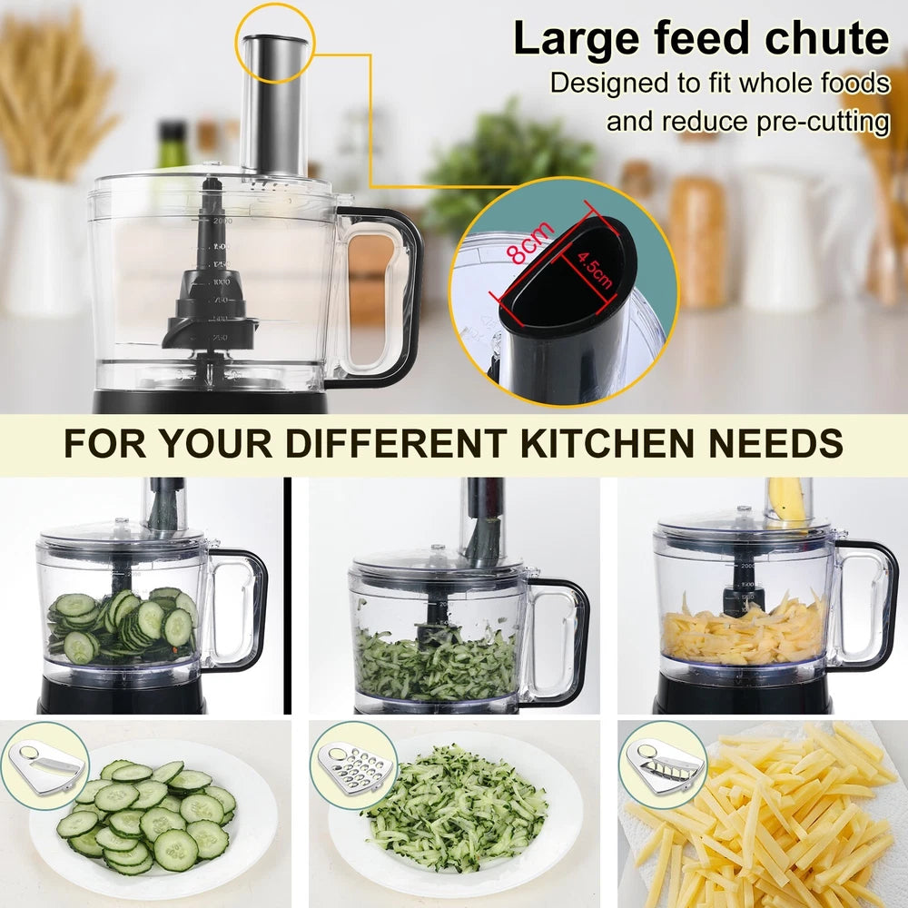 8 in1 Food Processor Chopper Mixer Electric Large Fruit Vegetable Blender Juicer