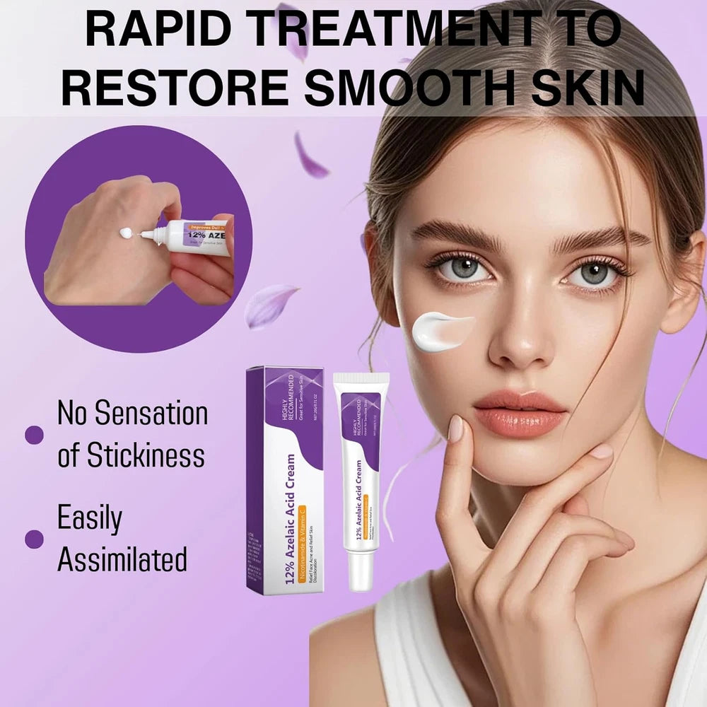12% Aze-Laic Acid Acne Cream，Acne & Hyperpigmentation Treatment for Spot Prone