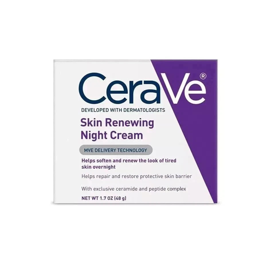 1.7oz CeraVe Skin Renewing Night Cream, Moisturizing Face Cream with Niacinamide