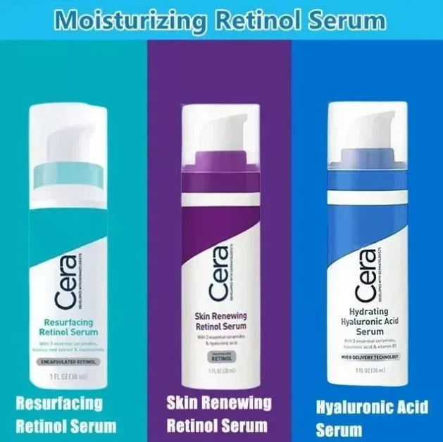 2X CeraVe Skin Renewing Retinol Resurfacing Hydrating Acid Serum Cream 30ml UK