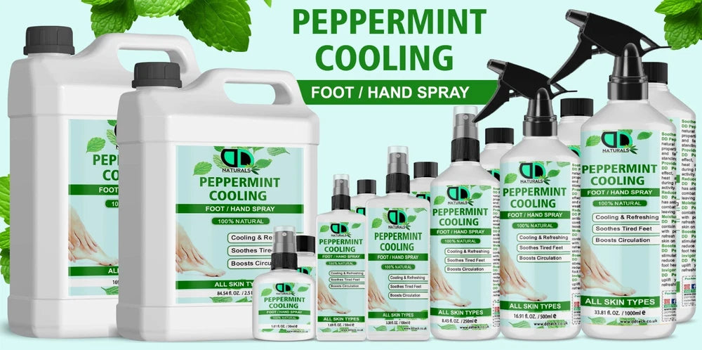 100% Natural Peppermint Hand & Foot Spray–Soothing, Cooling, and Pain Relief UK
