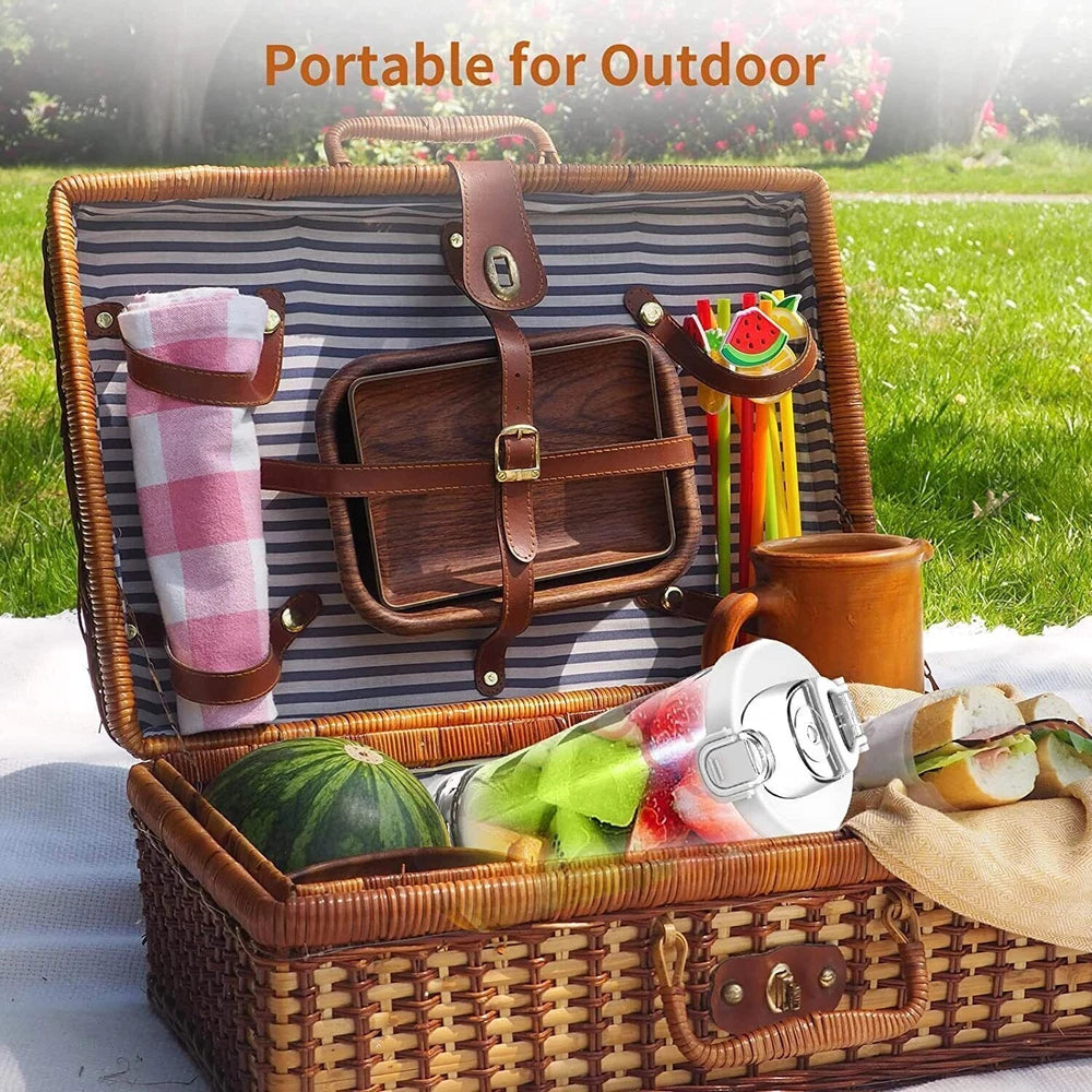 600ML Electric Juice Maker Portable Blender Smoothie Mini Juicer Fruit Machine