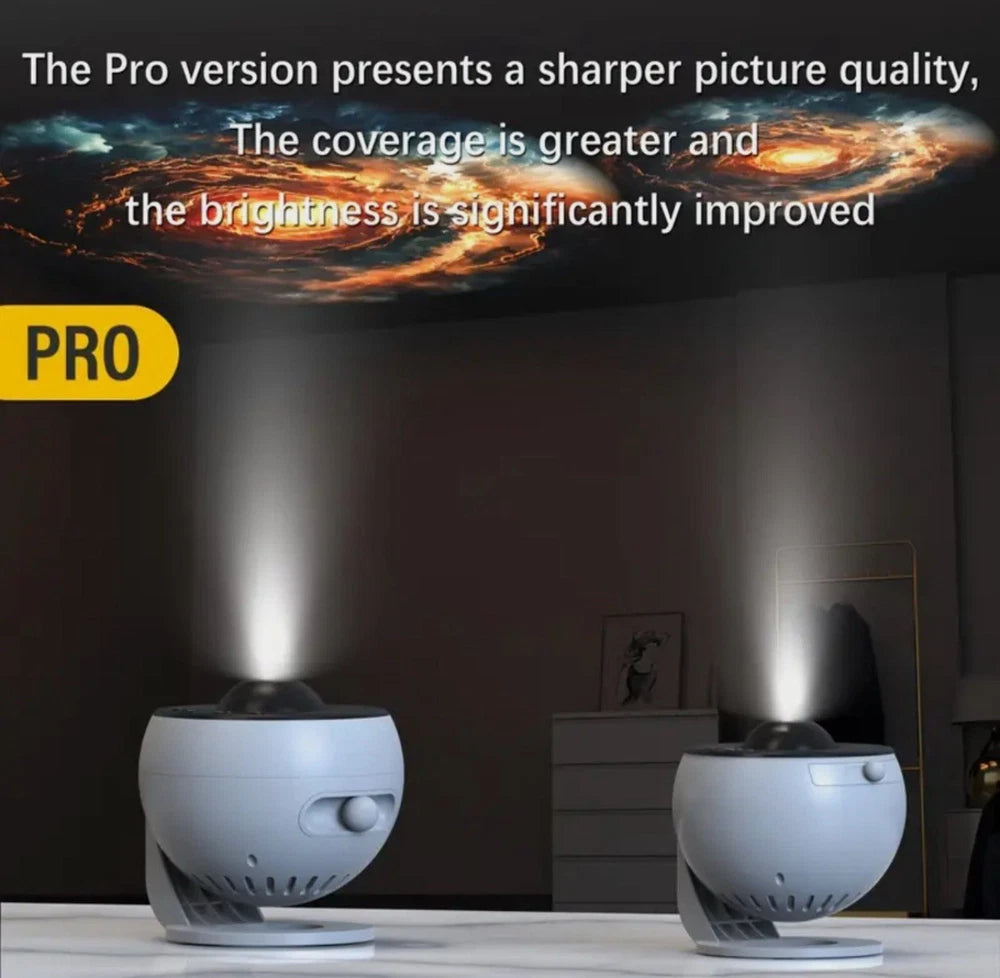 NEW PRO + MUSIC + REMOTE -4K HD Planetarium Galaxy Sky Projector LED Night Light