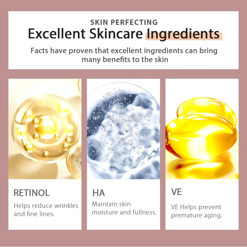 Anti-Wrinkle Firm & Lift Night Cream 50ml Rational+Hyaluronic Acid+VE+Peptide-5