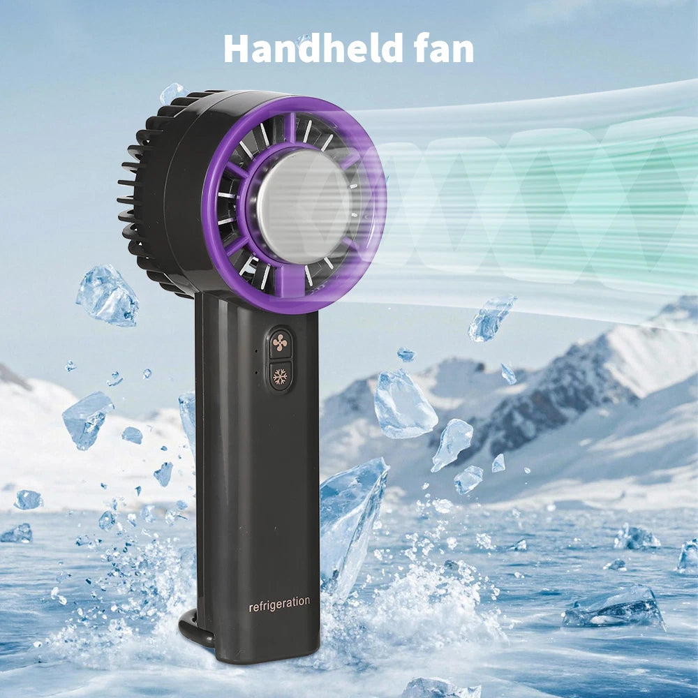 Portable Hand-held Fan Mini Folding Desk Fan Cooler Cooling USB Rechargeable UK