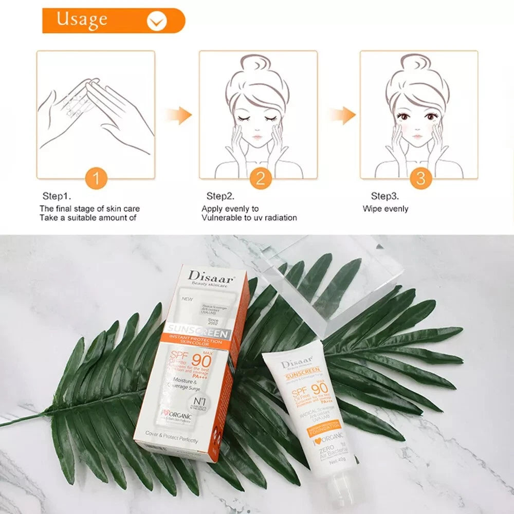 SPF 90 Facial Body Sunscreen Whitening Sun Cream Sunblock Skin Protective FI5